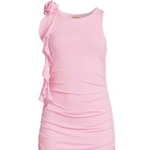 Planet Gold Juniors Rosette Double Layer Dress